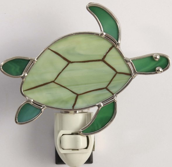 Turtle Stained Glass Night Light