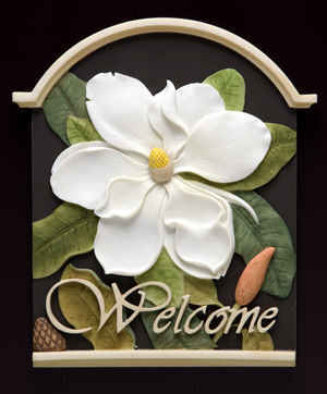 Magnolia Welcome Plaque