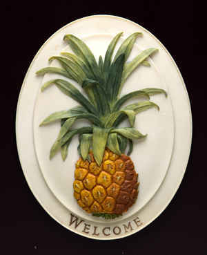 Pineapple Welcome Plaque