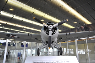 F4F-3 12320 displayed in Chicago's O'Hare
                International Airport