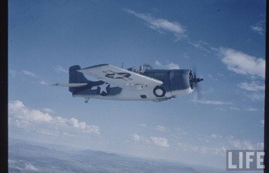 Eastern FM-1 Wildcat over San Diego