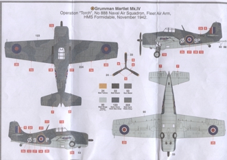 Airfix Martlet IV color guide