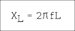 X sub l  = 2 pi f l.