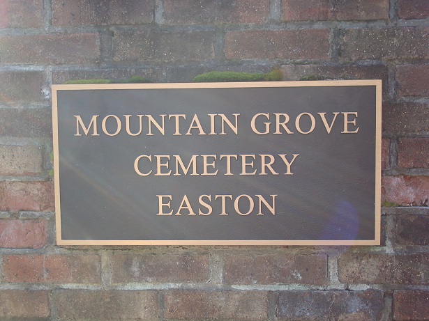 Cemetery sign