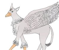 Celeste in her griffin form