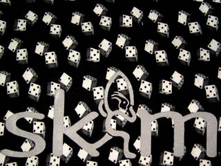 White Dice on black