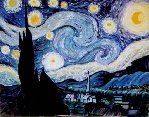 Chris and I reproduce Van Gogh's Starry Night