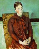 CEZANNE: Madame Cezanne au fauteuil jaune, 1888-90