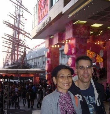 World largest sailing ship in Hong Kong