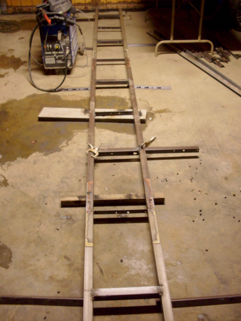 Fuselage jig welding table to build the Fokker D.VII