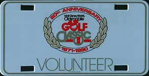 20th Anniversary Walt Disney World Oldsmobile Golf Classic 1971 - 1990 Volunteer