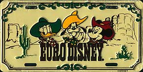 Euro Disney (Donald, Goofy and Mickey in cowboy hats)