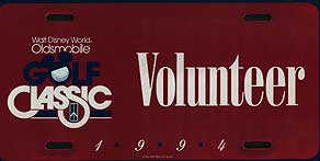 Walt Disney World Oldsmobile Golf Classic 1994 Volunteer