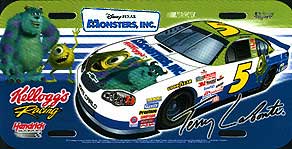 Disney, Pixar, Monsters, Inc., Labonte #5 NASCAR vehicle
