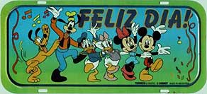 Feliz Dia !! (green and blue background) (english translation: Happy Day)