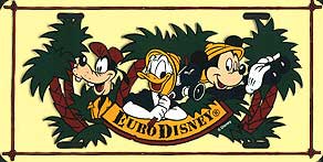 Euro Disney (Donald, Mickey and Goofy in the jungle)