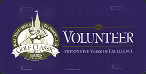 Walt Disney World  Oldsmobile Golf Classic 25 Years 1995 Volunteer Twenty Five Years of Excellence