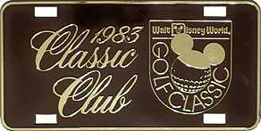 Walt Disney World Golf Classic 1983 Classic Club