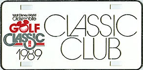 Walt Disney World Oldsmobile Golf Classic 1989 Classic Club