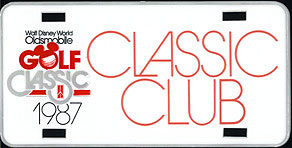 Walt Disney World Oldsmobile Golf Classic 1987 Classic Club
