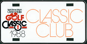 Walt Disney World Oldsmobile Golf Classic 1988 Classic Club