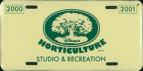 Disney's Horticulture Studio & Recreation 2000 2001