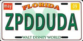 ZPDDUDA, Florida, Walt Disney World.