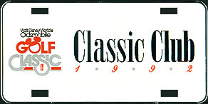 Walt Disney World Oldsmobile Golf Classic Classic Club 1992.