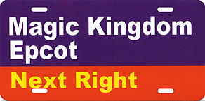 Magic Kingdom Epcot Next Right.