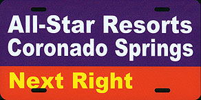 All-Star Resorts Coronado Springs Next Right.
