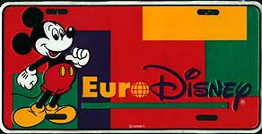 Euro Disney (Mickey with colored block background)