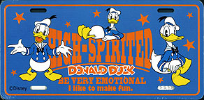 High-Spirited Donald Duck.