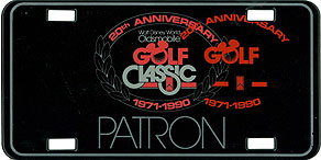 20th Anniversary Walt Disney World Oldsmobile Golf Classic 1971 - 1990 Patron - Printing Error