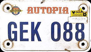 Autopia Vehicle Plate GEK088