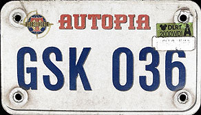 Autopia Vehicle Plate GSK036