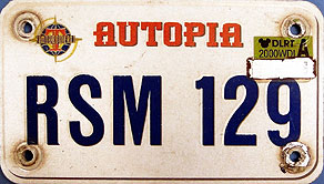 Autopia License Tab RSM129