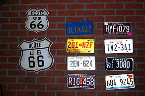 Route 66 plates.