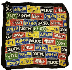 Walt Disney Gallery Scarf featuring Disney Character License Plates