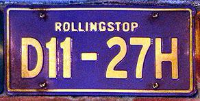 Cars Land License Plate