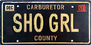 Prop License Plate