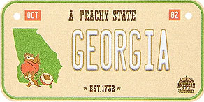 A Peachy State Oct 82 Georgia Est. 1732 American Adventure Epcot World Showcase
