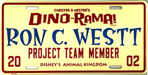 Chester & Hester's Dino-Rama!, Project Team Member, Disney's Animal Kingdom, 2002