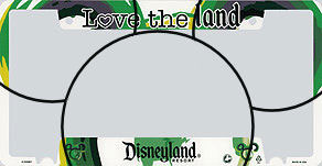 Love the Land Disneyland Resort Hidden Mickey Outline.