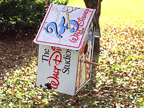 Bird House made with Disney License Plates