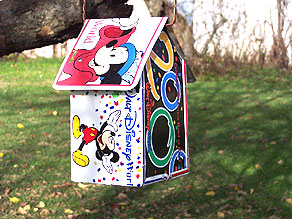 Bird House made with Disney License Plates