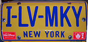 I-LV-MKY New York License Plate
