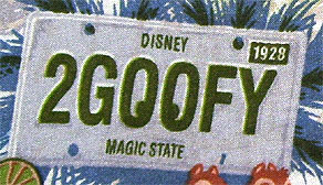 Hawaiian-style Shirt with Disney License Plates