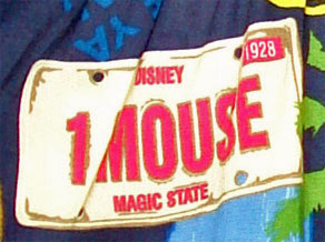 Hawaiian-style Dress with Disney License Plates