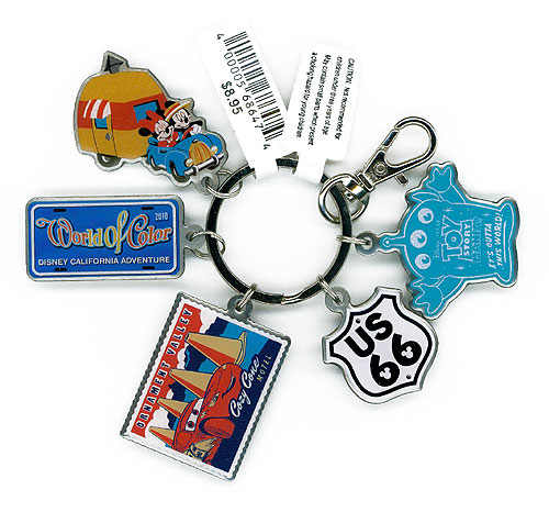 'World of Color' License Plate Keychain