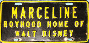 Marceline, MO boyhood home of Walt Disney.